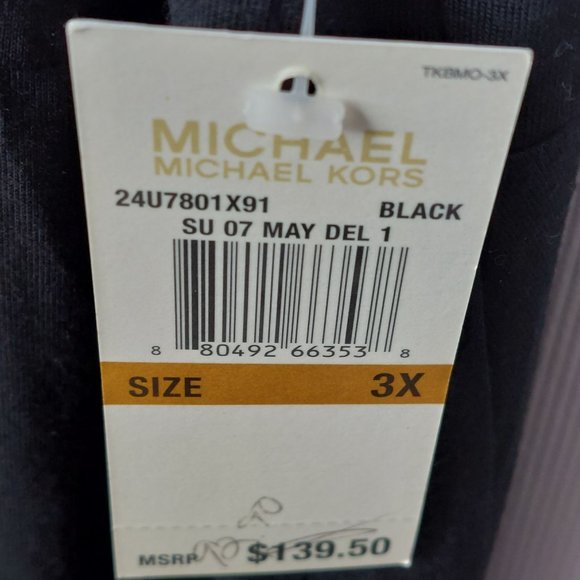 Michael Kors Black Sleeveless Dress Women's Size 3X - Picture 2 of 6